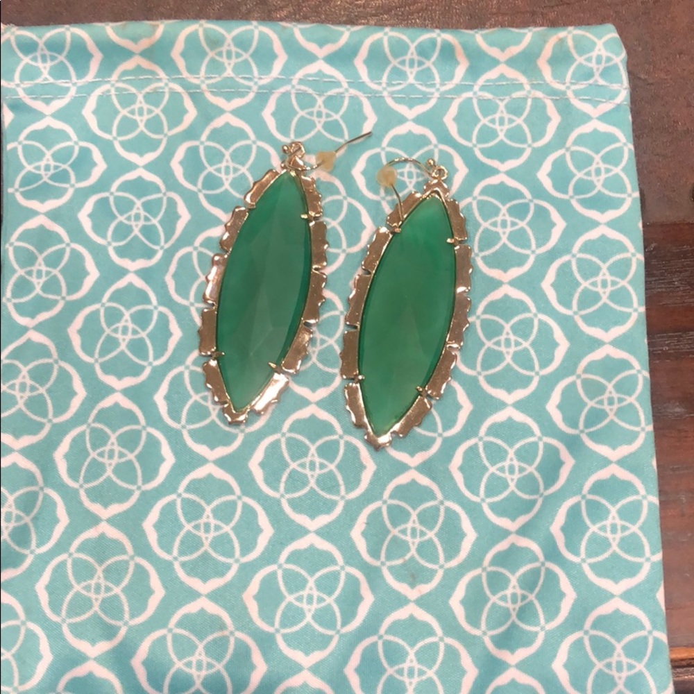 Kendra Scott green earring